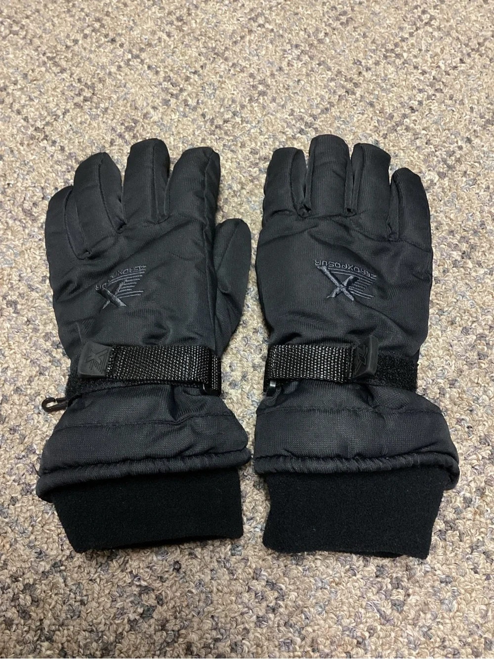 ZeroXposur Black Thinsulate Kids Winter Gloves Size Youth L/XL NWOT